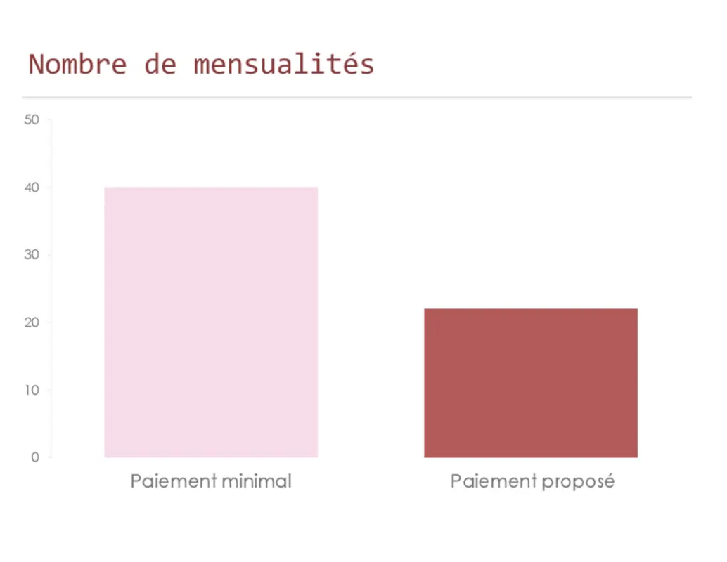 Calculateur de remboursements carte de crédit pink modern simple