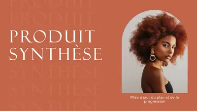 Présentation pour synthèse de produit modern simple