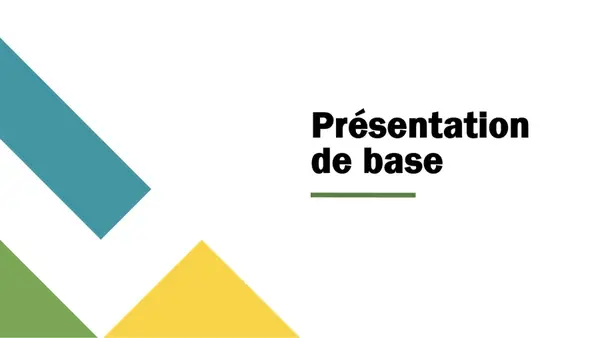 Présentation annuelle – Géométrique modern-geometric