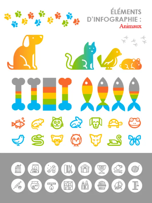 Images d’animaux de compagnie modern-simple