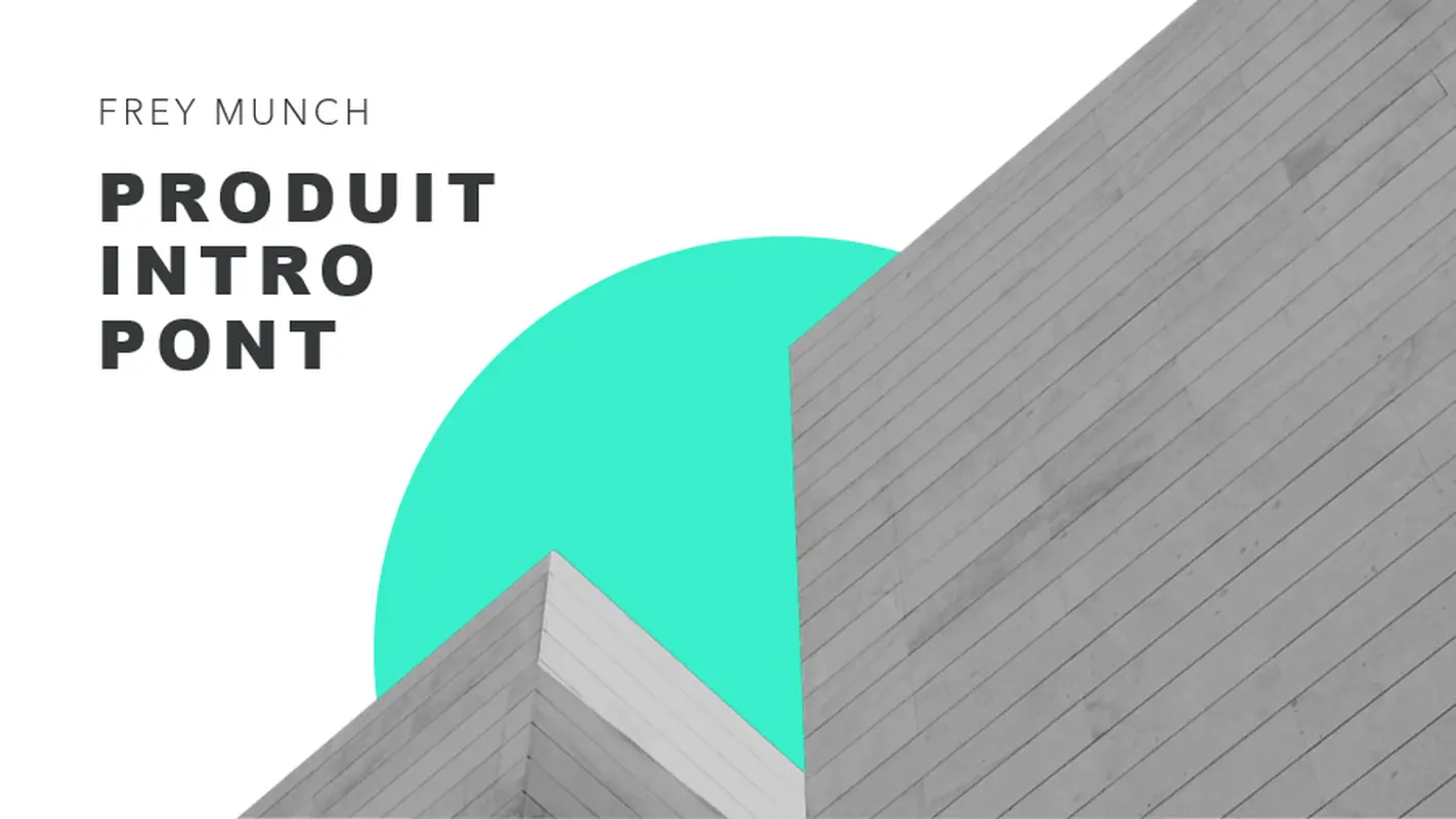 Présentation moderniste claire modern bold