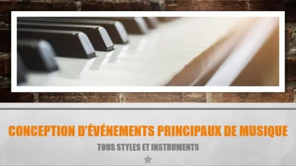 Conception d’événements principaux de musique purple modern bold