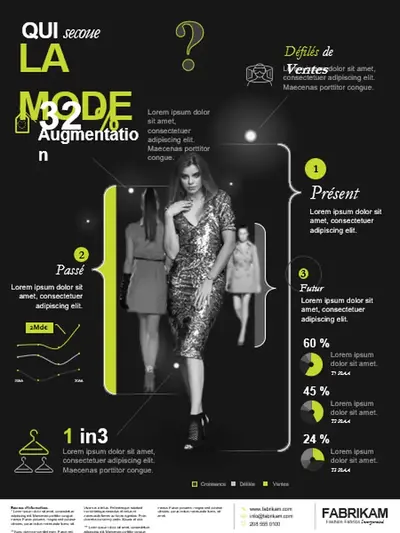 Affiche d’infographie Mode modern-bold