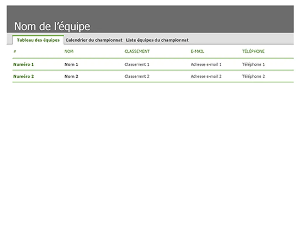 Tableau et calendrier pour le suivi d’activités sportives modern-simple