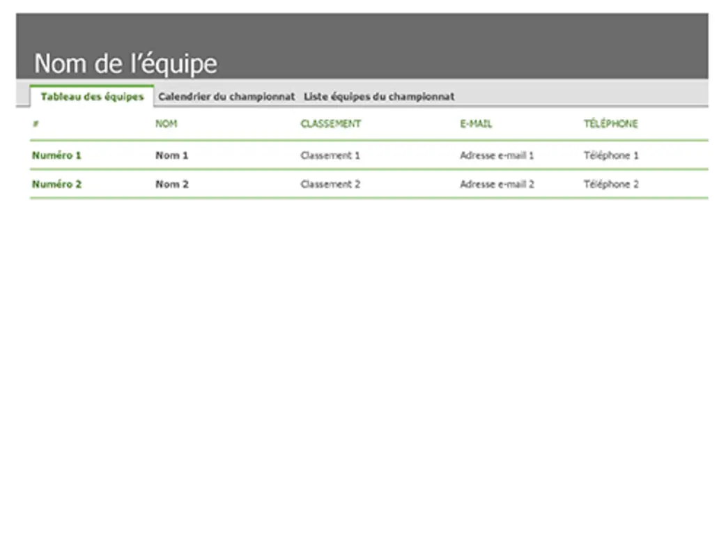 Tableau et calendrier pour le suivi d’activités sportives gray modern-simple