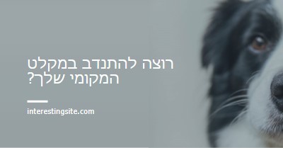 התנדב וה הבא עידוד blue modern-simple