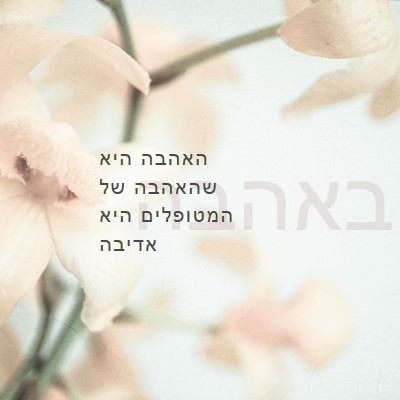 הערת אהבה white modern-simple