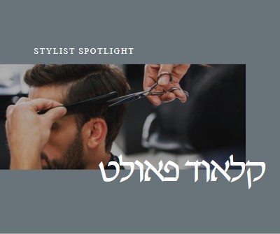 זרקור על Stylist gray modern-simple