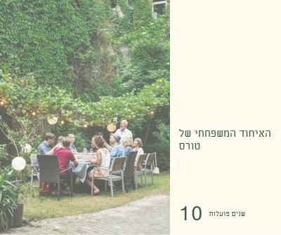 ארוחת ערב משפחתית green modern-simple