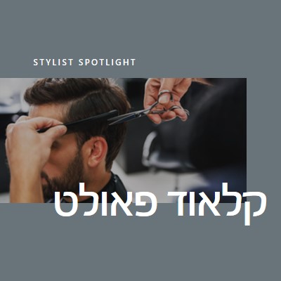 זרקור על Stylist gray modern-simple