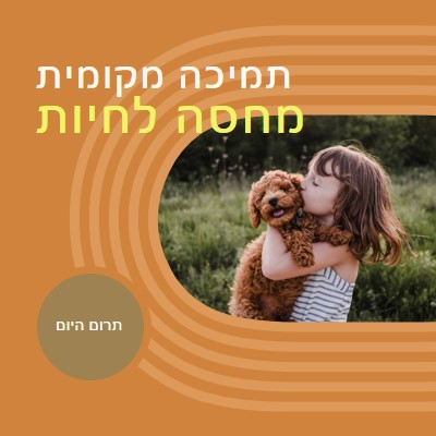 עוזר מחסה orange whimsical-color-block