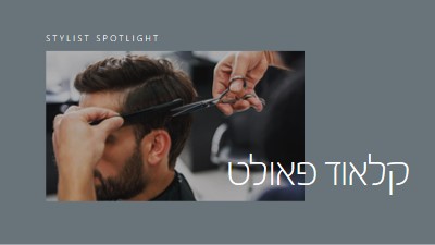 זרקור על Stylist gray modern-simple