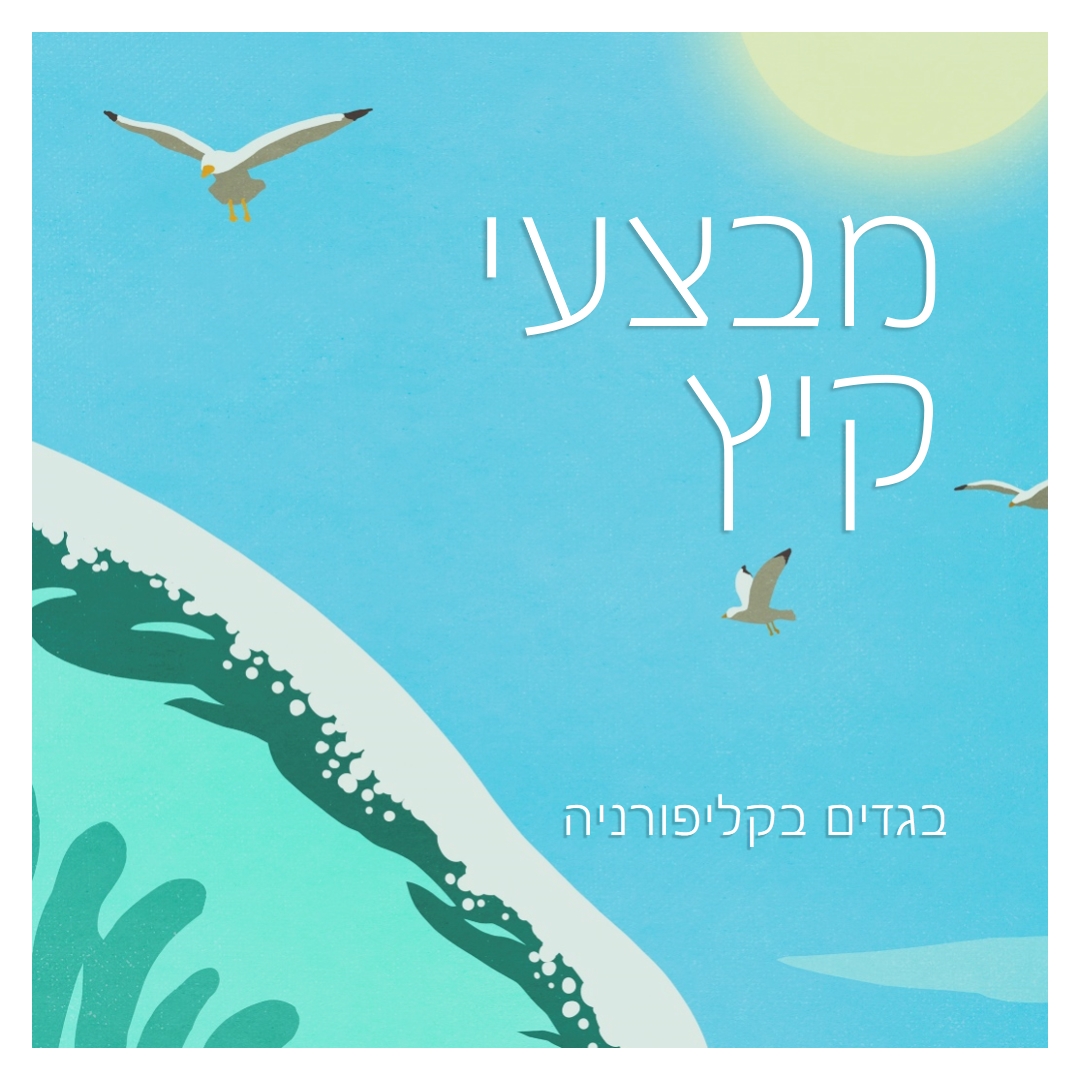 הכרזה על מכירת קיץ blue vintage-retro