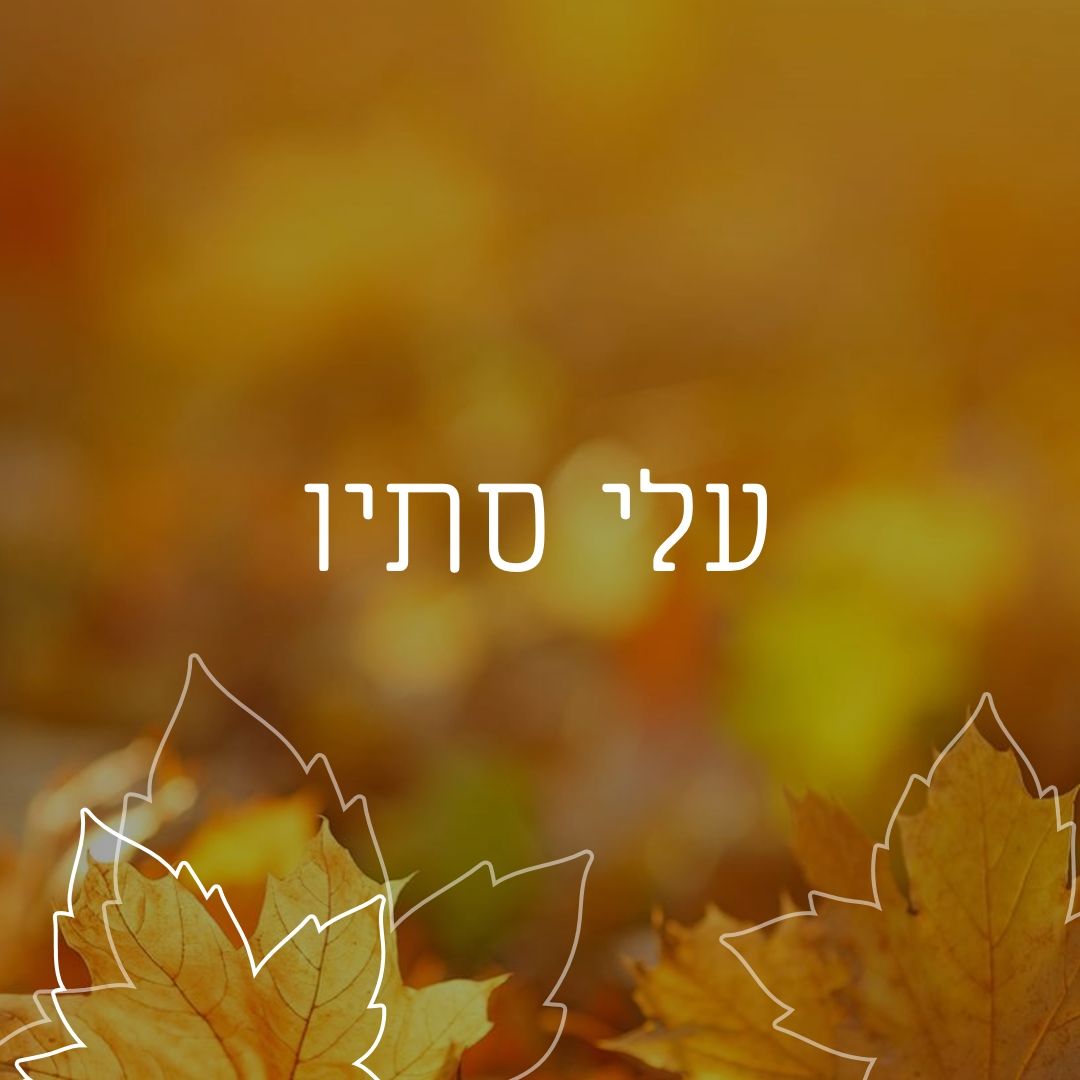 עלי סתיו orange organic-simple