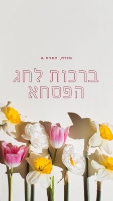 שלום לאהבה ושלום פסחא gray modern-simple