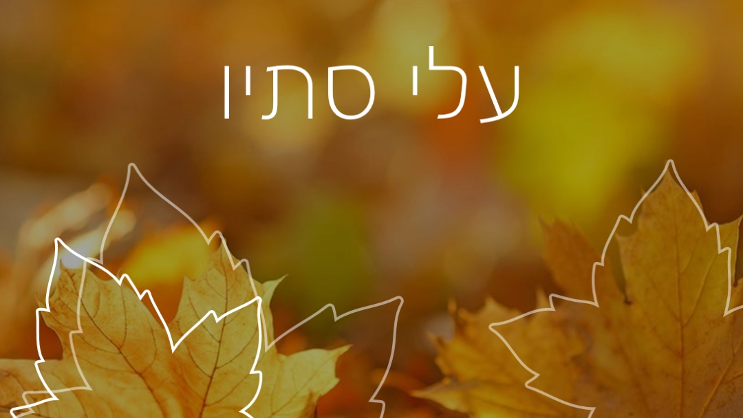 עלי סתיו orange organic-simple