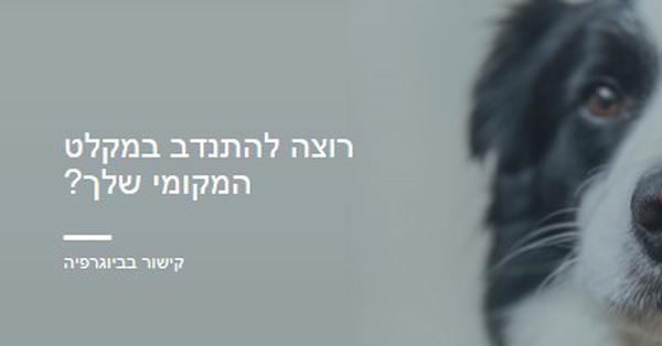 התנדב וה הבא עידוד blue modern-simple