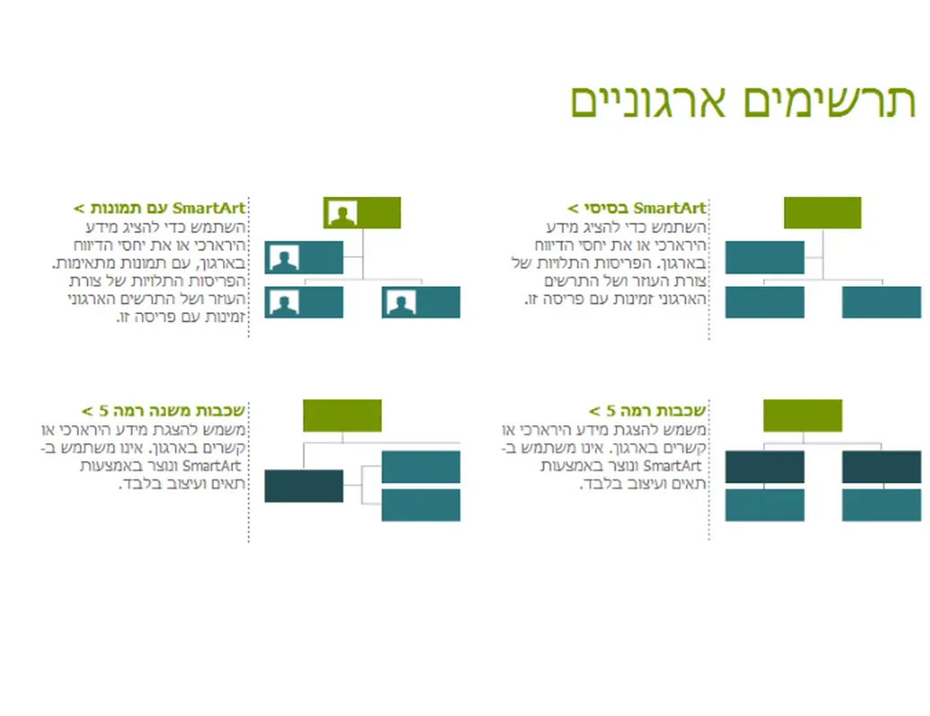 תרשימים ארגוניים (חזותי)