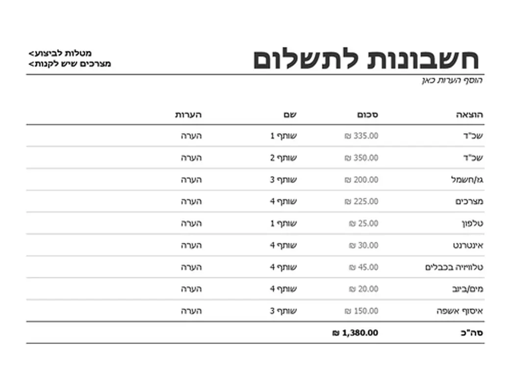 סדרן שותפים לדירה modern simple
