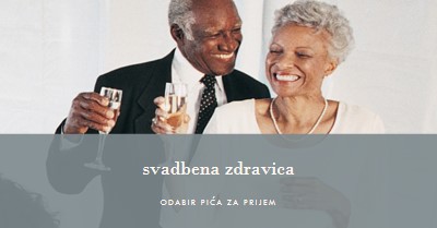 Svadbena zdravica gray modern-simple