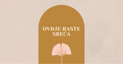 Ovdje raste sreća gray organic-boho