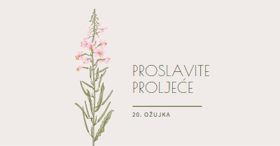 Proslavite proljeće white vintage-botanical