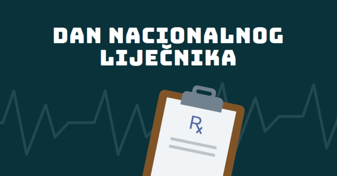 Danas je Dan nacionalnog liječnika blue modern-simple