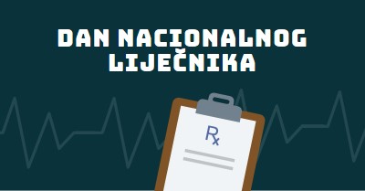 Danas je Dan nacionalnog liječnika blue modern-simple