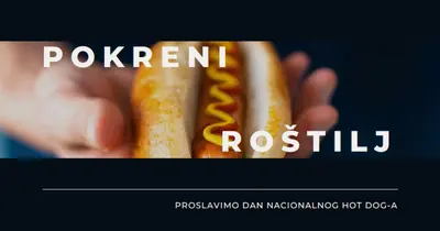 Lijep dan za hot-dog black modern-simple