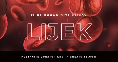 Postanite darivatelj krvi red modern-simple
