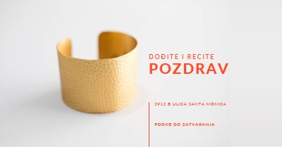 Dođi da se pozdraviš white modern-bold