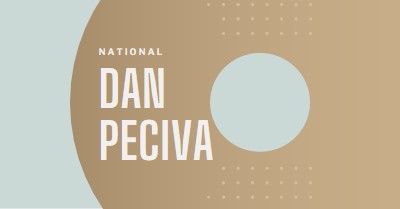 Nacionalni dan peciva brown modern-simple