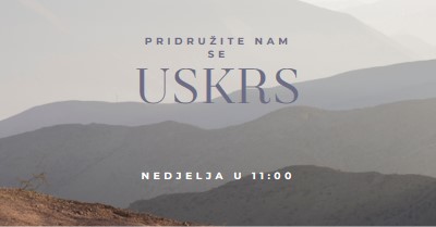 Pridružite nam se u Uskrsnu nedjelju gray modern-simple