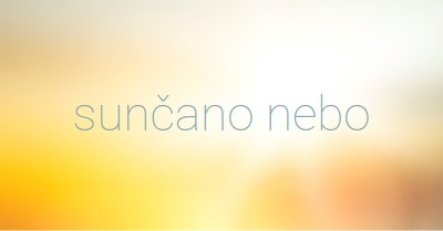 Sunčano nebo yellow modern-simple