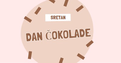 Sretan dan čokolade brown organic-simple