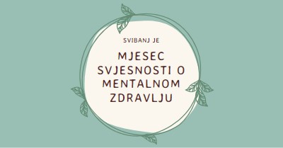 Poštuj svijest o mentalnom zdravlju green organic-simple