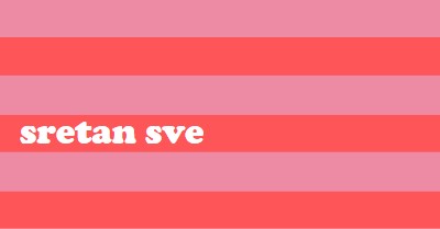 Sve je veselo pink modern-bold