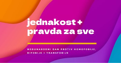 Čast Međunarodni dan protiv homofobije purple modern-bold