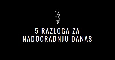 Pet razloga za nadogradnju black modern-bold