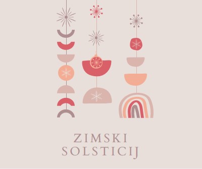 Lijep zimski solsticij gray organic-boho