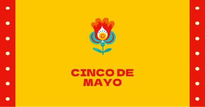 Cinco de Mayo yellow modern-color-block