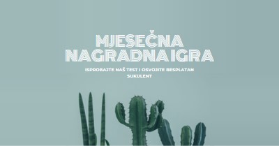 Test za mjesečne nagradne igre green modern-simple