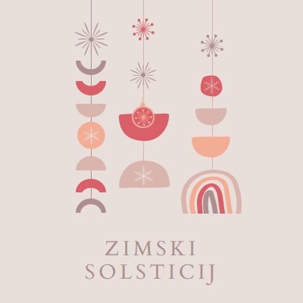 Lijep zimski solsticij gray organic-boho