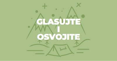 Glasajte i osvojite green whimsical-line