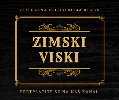 Zimski viski black vintage-retro