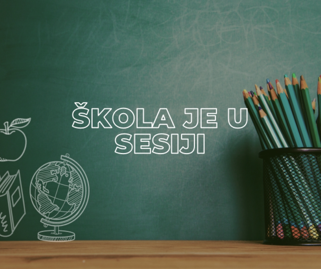 Škola je u sesiji green modern-simple