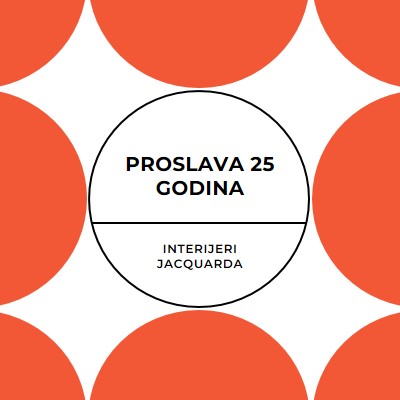 Proslava 25 godina orange modern-geometric-&-linear