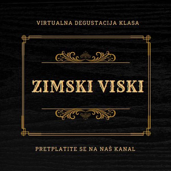 Zimski viski black vintage-retro