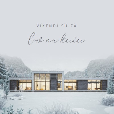 Vikendi su za white modern-simple