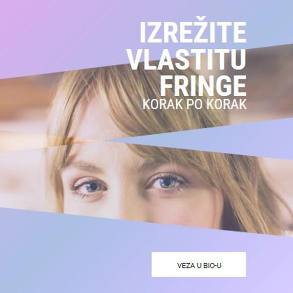 Izrežite vlastitu fringu purple modern-bold